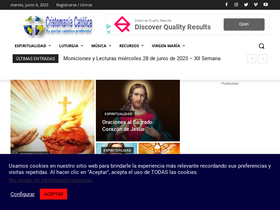 'cristomaniacatolica.com' screenshot