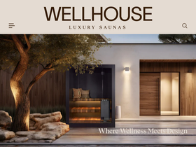 Wellhousesaunas homepage screenshot