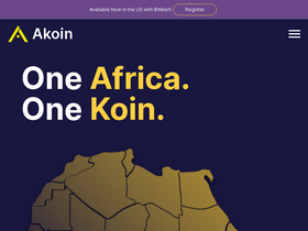 'akoin.io' screenshot
