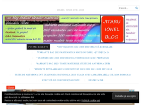 'profesorjitaruionel.com' screenshot