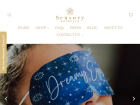Sensoryretreats homepage screenshot