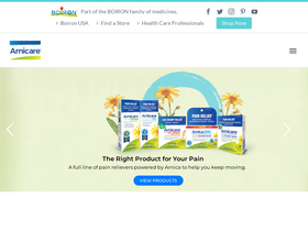 'arnicare.com' screenshot
