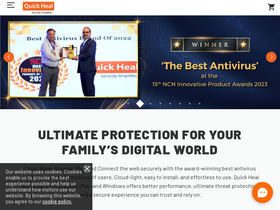 'quickheal.co.in' screenshot