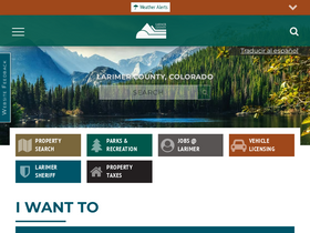 'larimer.gov' screenshot