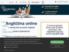 'anglictinarychlo.sk' screenshot