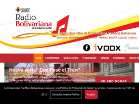'radiobolivarianavirtual.com' screenshot
