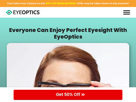 'geteyeoptics.com' screenshot