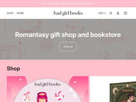 Bad Girl Books homepage screenshot