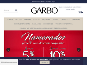 'garbo.com.br' screenshot