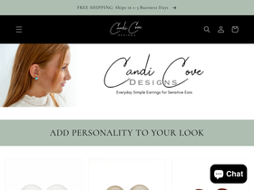 candicovedesigns.com homepage screenshot