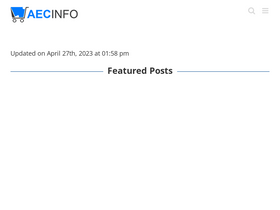 'aecinfo.org' screenshot