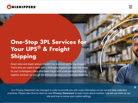 'unishippers.com' screenshot