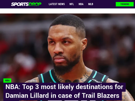 'thesportsdrop.com' screenshot