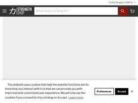 'strengthshop.co.uk' screenshot