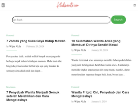 'klubwanita.com' screenshot