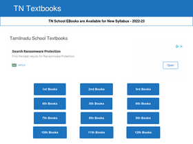 'tntextbooks.in' screenshot