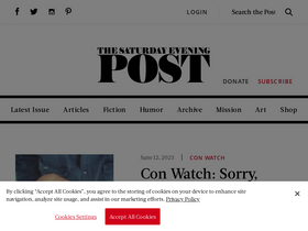 'saturdayeveningpost.com' screenshot