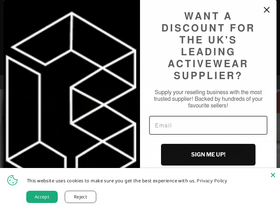 Bulkactivewear homepage screenshot