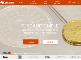 'texmetals.com' screenshot