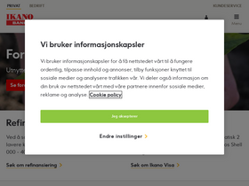 'ikanobank.no' screenshot