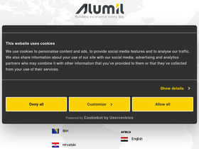 'alumil.com' screenshot