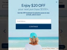 'cabanalife.com' screenshot