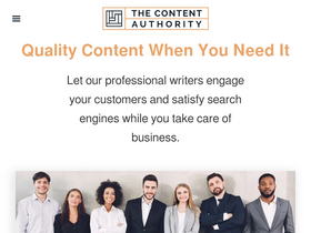 'thecontentauthority.com' screenshot