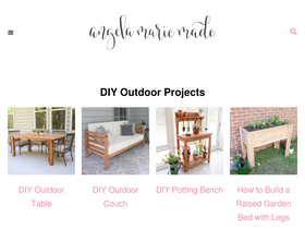 'angelamariemade.com' screenshot