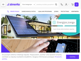 'sinerta.lt' screenshot