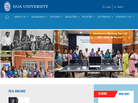'unigoa.ac.in' screenshot