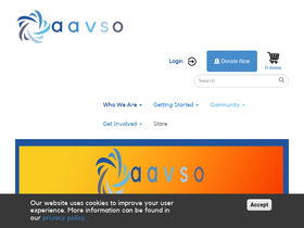 'aavso.org' screenshot