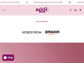 agginaturalbeauty.com homepage screenshot
