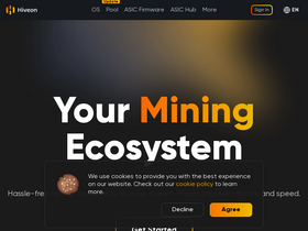 'hiveon.com' screenshot