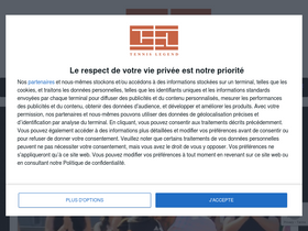 'tennislegend.fr' screenshot