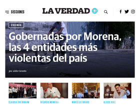 'laverdadnoticias.com' screenshot