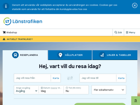 'lanstrafiken.se' screenshot