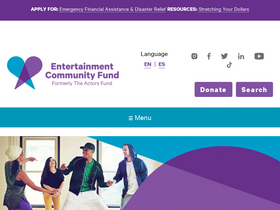 'entertainmentcommunity.org' screenshot