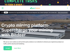 'bitdeer.com' screenshot