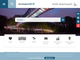 'oberhausen.de' screenshot