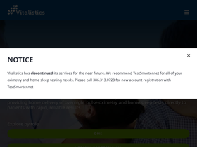 'vitalistics.com' screenshot