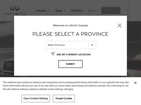'infiniti.ca' screenshot