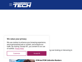 'tomorrowstechnician.com' screenshot