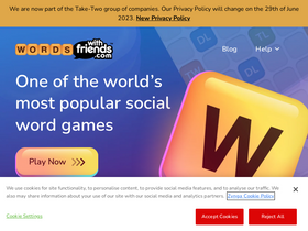 'wordswithfriends.com' screenshot