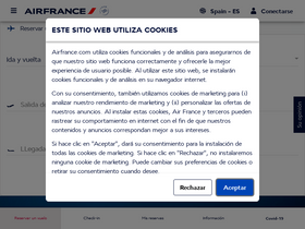 'airfrance.es' screenshot