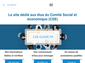 'cse-guide.fr' screenshot