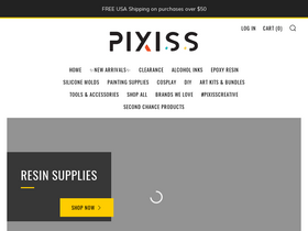pixiss.com homepage screenshot