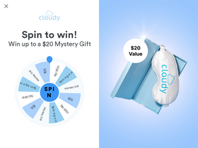 Cloudy homepage screenshot