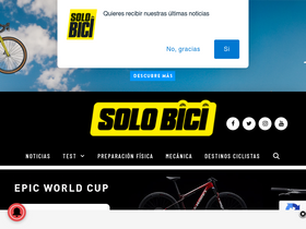 'solobici.es' screenshot