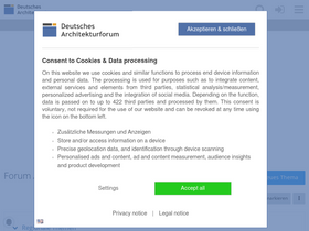 'deutsches-architekturforum.de' screenshot