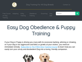 'trainpetdog.com' screenshot
